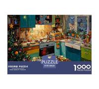 Une Cuisine Confortable Puzzle De 1000 Pièces Le Cadeau Parfait pour La Famille Et Les Amis Puzzle À Faire Soi-même pour Décoration D'intérieur,Cadeaux Adultes Et Enfants38x26cm/1000pcs