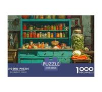 Une Cuisine Confortable Puzzle De 1000 Pièces Le Cadeau Parfait pour La Famille Et Les Amis Puzzle À Faire Soi-même pour Décoration D'intérieur,Cadeaux pour Adultes Et Enfants38x26cm/1000pcs