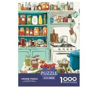 Une Cuisine Confortable Puzzle De 1000 Pièces Le Cadeau Parfait pour La Famille Et Les Amis Puzzle À Faire Soi-même pour Décoration D'intérieur,Cadeaux Adultes Et Enfants38x26cm/1000pcs