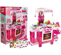 Une cuisine rose pour les petits cuisiniers