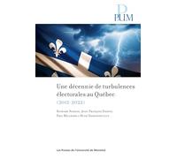 Une décennie de turbulences électorales au Québec: 2012 à 2022