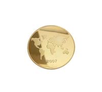 Une des pièces commémoratives des sept sites historiques célèbres du monde - Pendentif cool (or, taille unique), alliage, No Gemstone