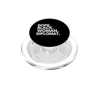 Une Diplomate Noire douée a habilité Le Mois de l'histoire des Noirs PopSockets PopGrip pour MagSafe