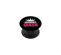Une drôle de Reine des assurances Qui Dit Crown Sparkle PopSockets PopGrip Adhésif