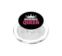Une drôle de Reine des assurances Qui Dit Crown Sparkle PopSockets PopGrip pour MagSafe