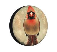 Une énorme housse de pneu de secours en forme de perroquet, imperméable et anti-poussière - Ajustement universel pour remorque, camping-car, SUV, camion, camping-car - 35,6 cm