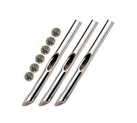 Une épingle à fleur - Lot de 3 broches unisexes en acier inoxydable - Esthétique - Vase à fleurs comme broche - Pour amis, fête des mères, anniversaire, fête, maison, école, vie quotidienne