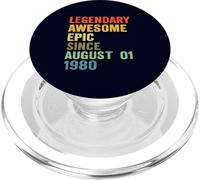 Une épopée légendaire et géniale depuis le 1er août : Funny Birthday 1980 PopSockets PopGrip pour MagSafe