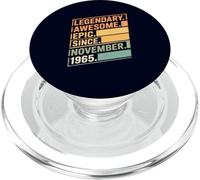Une épopée légendaire et géniale Depuis Novembre 1965 Retro 60th Gen X PopSockets PopGrip pour MagSafe