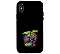 Une équipe de ménage Amusante, Nous la nettoyons, Une Femme de ménage Coque pour iPhone X/XS