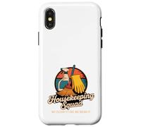 Une équipe de ménage Amusante, Nous la nettoyons, Une Femme de ménage Coque pour iPhone X/XS