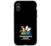 Une équipe de ménage Amusante, Nous la nettoyons, Une Femme de ménage Coque pour iPhone X/XS