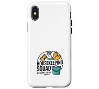 Une équipe de ménage Amusante, Nous la nettoyons, Une Femme de ménage Coque pour iPhone X/XS