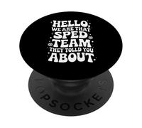 Une équipe de Vitesse Amusante Qui Dit Bonjour, Nous Sommes Cette équipe PopSockets PopGrip Adhésif