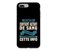 Une Érection Contient Autant de Sang Qu’Un Hamster Humour Coque pour iPhone 7 Plus/8 Plus