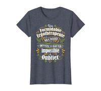 Une Ergothérapeute Formidable Cadeau pour Ergothérapeute T-Shirt, Femme, Bleu Chiné, M
