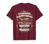 Une Ergothérapeute Formidable Cadeau pour Ergothérapeute T-Shirt, Homme, Marron, XL