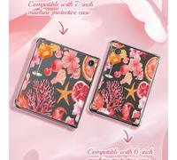 Une étui Kobo purement beau, frais et charmant, en matériau TPU transparent offrant une protection anti-chute. Motif de la série d'éléments roses. Convient aux liseuses Kobo. Cadeau romantique TPU