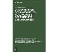 Une extension des liaisons non holonomes et des principes variationnels - Victor Vlcovici - De Gruyter - Livre en Anglais Victor VlcoviciVictor Vlcovici (Auteur)