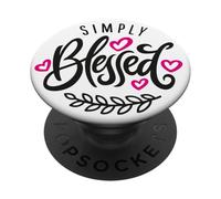 Une famille bénie au-delà de toute mesure Une famille bénie qui bénit la foi PopSockets PopGrip Adhésif