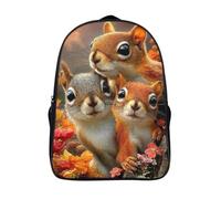 une famille d'écureuils sac à dos 3d imprimé 2 compartiment 12 ans et plus garçon fille fashion décontracté photo de groupe voyage sac dos sac d'école loisirs-16,pour l'école les voyages les affaires