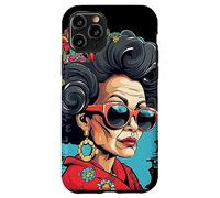 Une femme âgée cool avec des rides Coque pour iPhone 11 Pro