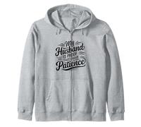 Une femme drôle avec mon mari est la preuve que j'ai de la patience en matière de mariage Sweat à Capuche