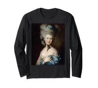 Une Femme en Bleu Thomas Gainsborough Rococo Art Peinture Manche Longue