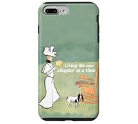 Une Femme et Son Chien, Une Amoureuse de Livres, vivent Leur Vie Un chapitre à la Fois Coque pour iPhone 7 Plus/8 Plus