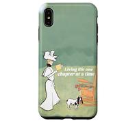 Une Femme et Son Chien, Une Amoureuse de Livres, vivent Leur Vie Un chapitre à la Fois Coque pour iPhone XS Max