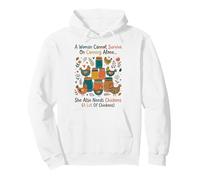 Une Femme ne Peut Pas survivre avec Canning Alone Funny Homestead Sweat à Capuche