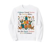 Une Femme ne Peut Pas survivre avec Canning Alone Funny Homestead Sweatshirt