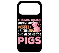 Une Femme ne Peut Pas survivre Uniquement avec du café, Elle a Aussi Besoin de cochons Coque pour iPhone 17 Pro Max