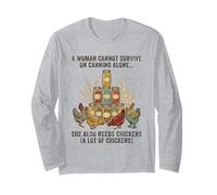 Une Femme ne Peut Pas survivre Uniquement grâce à la Mise en Conserve, Elle a Besoin de Poulet Manche Longue