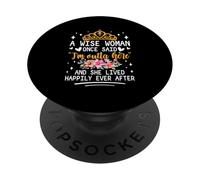 Une Femme Sage a Dit Un Jour Que Je m'en allais et Elle a vécu Heureuse PopSockets PopGrip Adhésif