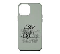 Une Ferme Amusante ne Peut Pas Avoir de chèvres à Nourrir et de corvées de Basse-Cour Coque pour iPhone 12 Mini