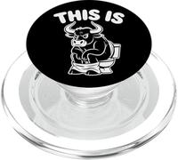 Une fermière drôle, C'est Un Taureau PopSockets PopGrip pour MagSafe
