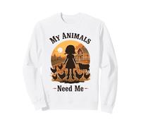 Une fermière drôle, désolée, Je ne Peux Pas, Mes Animaux Ont Besoin de Moi Sweatshirt