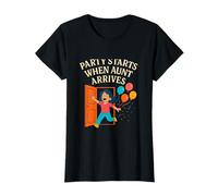 Une fête Amusante Commence Quand Une Tante Arrive, Graphique de retrouvailles T-Shirt