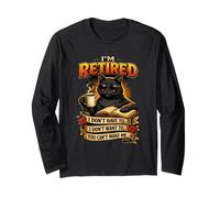 Une fête de Retraite Amusante avec Un Chat retraité Que Vous ne Pouvez Pas me Faire Manche Longue