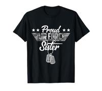 Une fière sœur de l'armée de l'air camoufle un ancien aviateur de l'USAF T-Shirt