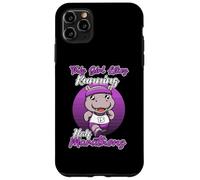 Une fille aime courir des demi-marathons Hippo Runner Coque pour iPhone 11 Pro Max