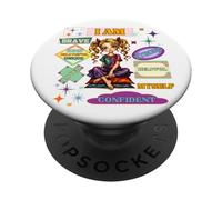 Une Fille aimée Chrétien Religieux Rétro Vintage Adolescent PopSockets PopGrip Adhésif