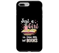 Une Fille Amoureuse de Ses Livres pour Les Amateurs de Livres Coque pour iPhone 7 Plus/8 Plus