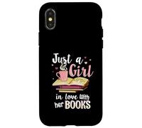 Une Fille Amoureuse de Ses Livres pour Les Amateurs de Livres Coque pour iPhone X/XS