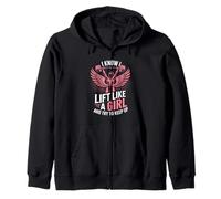 Une Fille drôle Qui Dit Que Je Sais Que Je soulève comme Une Fille Sweat à Capuche