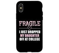 Une Fille Fragile a abandonné l'université, Dicton Amusant : Maman, Femmes Coque pour iPhone X/XS