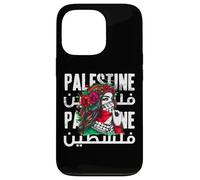 Une fille palestinienne avec un bandana palestinien Palestine Coque pour iPhone 13 Pro