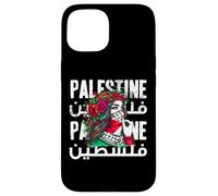 Une fille palestinienne avec un bandana palestinien Palestine Coque pour iPhone 15