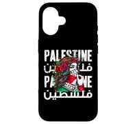 Une fille palestinienne avec un bandana palestinien Palestine Coque pour iPhone 16